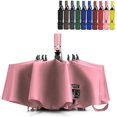 thumbnail image 1 of Umbrella Windproof Travel Umbrella Compact Folding Reverse Umbrella，pink, 1 of 5