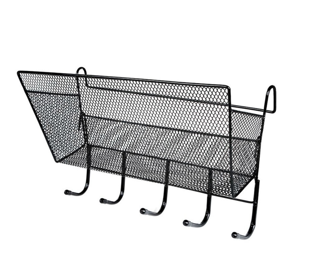 TRIANU Bedside Hanging Storage Basket Office Desk Dormitory Iron Mesh