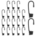 thumbnail image 1 of Ganchos de cuerda elástica de 3/8" (9 mm), ganchos de alambre en espiral de alta resistencia, negro, 20 piezas, 1 of 7