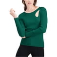 thumbnail image 1 of INC suéter con corte de lágrima para mujer, verde, mediano, 1 of 2