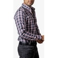 thumbnail image 2 of Camisa Hombre Casual Cuadros Negros, Blancos, Rojos Platino, 2 of 6