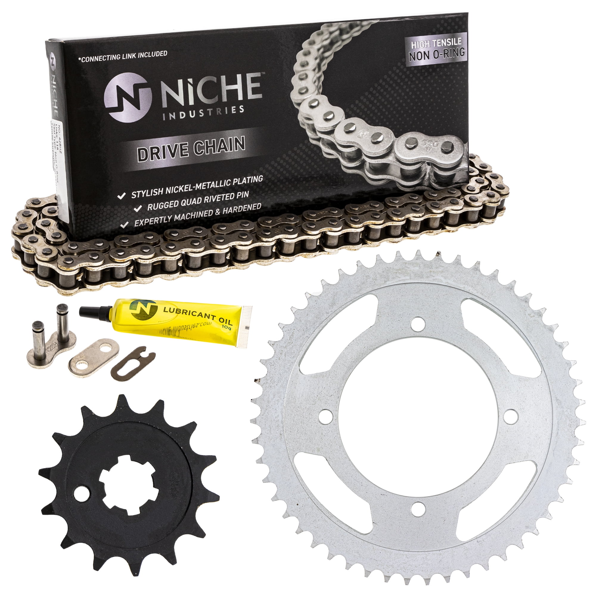Niche Sprocket Chain Set for Kawasaki KX500 14/47T 520 X-Ring