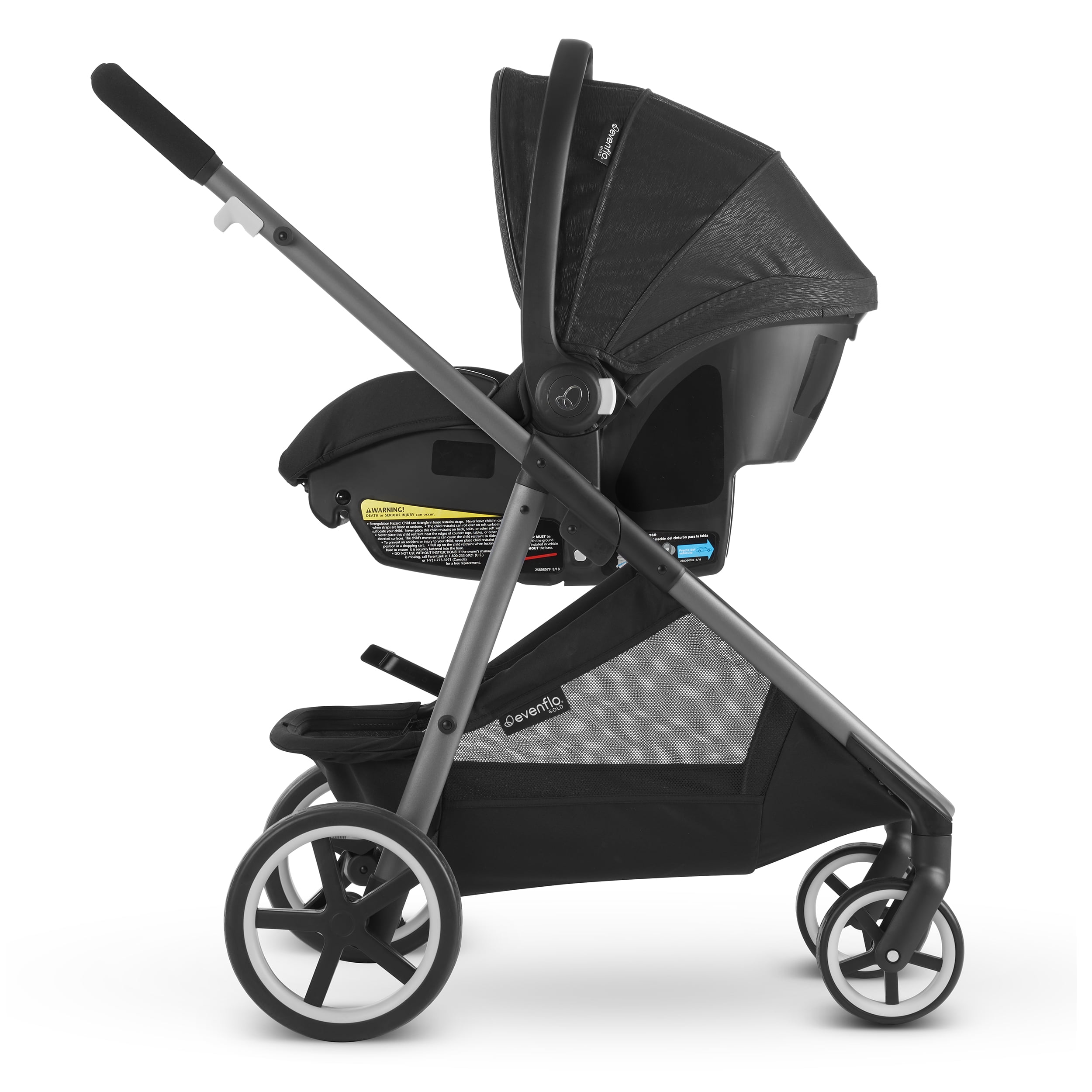 GOLD SensorSafe Shyft Smart Modular Travel System (Onyx Black)