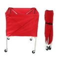 thumbnail image 4 of Ball Cart, Large Capacity Ball Storage Cart 4 Wheels  for Sports, 4 of 8