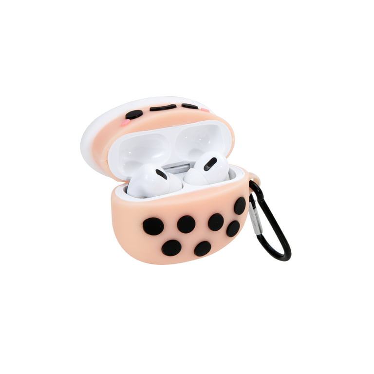 KIQ Cartoon AirPods Pro Case Cover Cute Soft Protective Cover w/ Keychain  for Women Men for Apple Air Pod Pro Case AirPod Pro Silicone [Smiley Boba]  