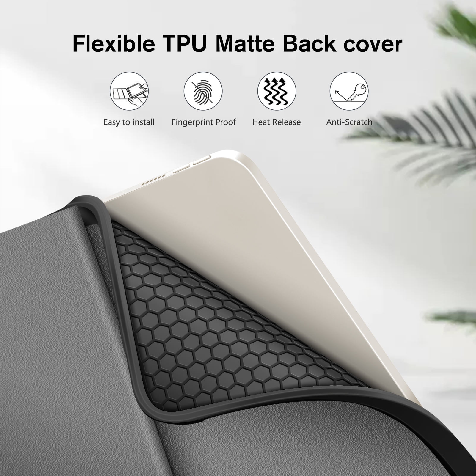 Keyboard Case for iPad mini 6 2021with Pencil Holder, Fintie Soft TPU Back Stand Cover with Magnetically Detachable Wireless Bluetooth Keyboard for 8.3" iPad mini 6th Generation, Black