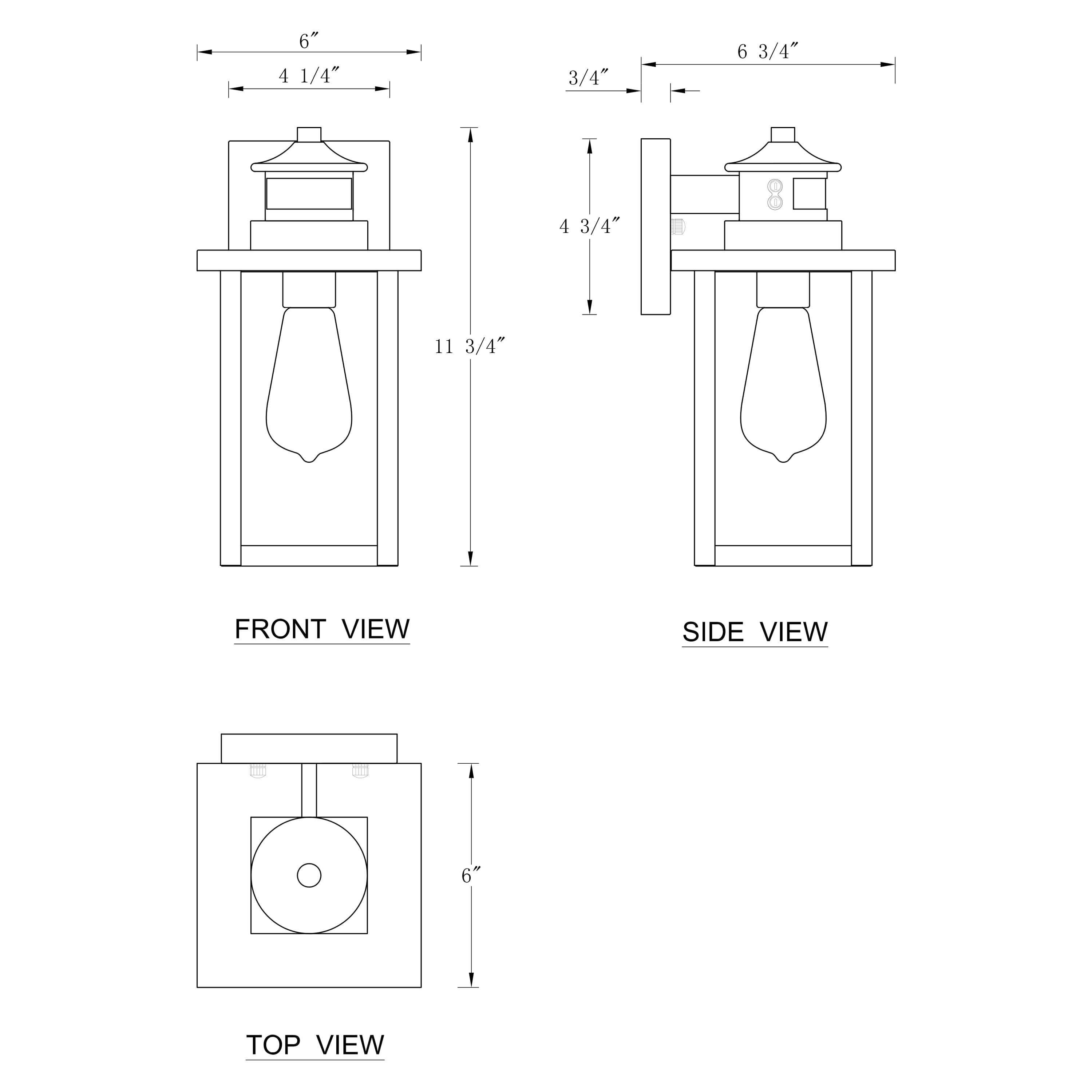 C Cattleya 2-Pack 1-Light Powder-Coated Black Motion Sensor Dusk to Dawn Outdoor Wall Sconces (E26)