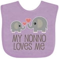 thumbnail image 3 of Inktastic My Nonno Loves Me Grandson Boys or Girls Baby Bib, 3 of 4