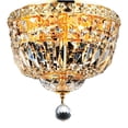 thumbnail image 1 of Elegant Lighting Tranquil 12" 4 Light Royal Crystal Flush Mount, 1 of 2