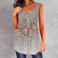 thumbnail image 1 of SMihono Hauts pour Femmes Débardeur pour Femmes Mode Débardeur d'Été pour Femmes à Col en V Sans Manches Imprimé Débardeur Décontracté Blouse Débardeur pour Femmes Hauts d'Été pour Femmes, 1 of 5