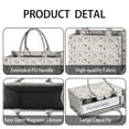 thumbnail image 4 of Large Capacity Tote Bag,White Christmas Deer and Gift Pattern Handbag Fashion Luxury Tote Bag,15.7"x13"x 5.1" Inches,Laptop Compatible, 4 of 6