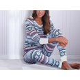 thumbnail image 3 of Asskyus Ensembles de Pyjamas pour Femmes Hauts et Pantalons Supports en Coton, Pantalons à Manches Longues pour Dames Impression de Noël, 3 of 7