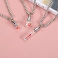thumbnail image 3 of Uxcell Vial Necklace, 2Pcs Flask Glass Container Necklace, Silver Tone, 3 of 7