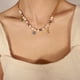 thumbnail image 1 of Collar para mujer, joyería para mujer, collar de joyería para mujer, colgante geométrico de corazón, collar de perla de piedra natural, collar Alentine, 1 of 5