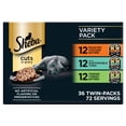 thumbnail image 3 of (2 pack) Sheba Perfect Portions Variety Pack Cuts In Gravy Cat Food, 2.6 Oz Twin-Pack Trays (36 Count), 3 of 14