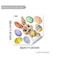thumbnail image 2 of Qocolhg Happy Easter Window Clings Decals Decor - Bunny Rabbit Egg Flower Spring Glass Stickers for Home Office Party Decoration Supplies, Easter Decorations for Home, 2 of 5