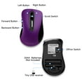 thumbnail image 7 of Wireless Mouse, 2.4GHz with USB Receiver, 1200 DPI Optical Tracking, 5 Buttons,Ambidextrous PC/Mac/Laptop -Purple, 7 of 7