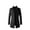 Black, variant on Defitshape Men's Wool Pea Coats Thick Fall Long Sleeve Button Down Long Dressy Jacket Business Long Quilted Single Breasted Topcoat Slim Fit Peacoat Winter Trench Coat Black Large