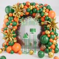 thumbnail image 1 of Kit de guirnaldas con forma de arco con forma de globo, 127 unidades, naranja, verde y oro, 1 of 7