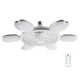 thumbnail image 2 of Ventilador de techo de rosca con luz LED regulable y control remoto | Ventilador sin aspas para cocina, dormitorio y sala de estar | Ventilador silencioso de 6 velocidades y diseño plegable |, 2 of 9