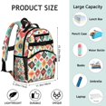 thumbnail image 6 of Studenty Pink School Backpack Adjustable Shoulder Straps Chest Strap Spacious Durable Bookbag For Student And Students, 6 of 6