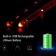 thumbnail image 5 of Baquetas Baquetas con luz LED Baquetas de tambor de jazz 15 luces de colores degradados Carga USB con interruptor de encendido / apagado Baquetas de batería Accesorios Romacci  Baquetas, 5 of 6