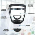 thumbnail image 4 of Uxcell Full Safety Face Shields, Anti Fogging Full Safety Face Protection Transparent Face Shield White, 4 of 7
