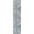 thumbnail image 3 of JONATHAN Y SCANDINAVIAN 2 x 8 Runner Rug, Maribo Abstract Groovy Striped - Dark Blue/Cream, SCN103E-28, 3 of 9