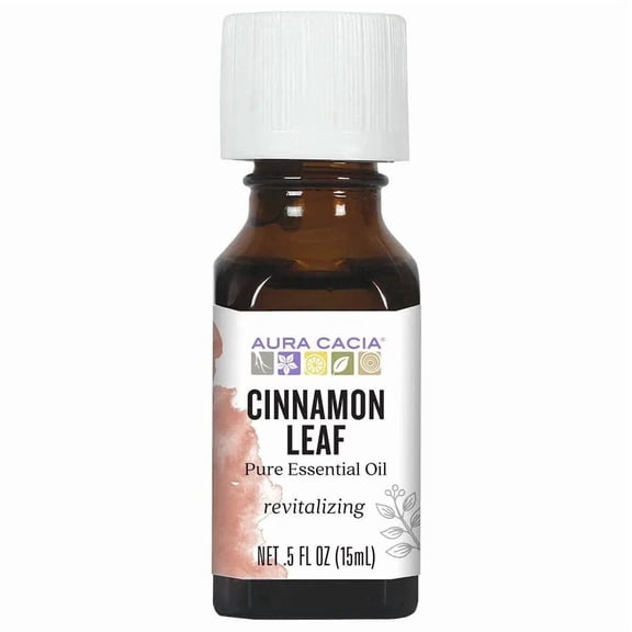 Aura Cacia Pure Essential Oil, Cinnamon Leaf, 0.5 Fl Oz