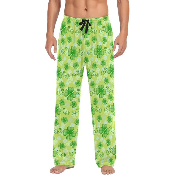 GZHJMY St. Patrick's Day Pajama Pants for Men, Lounge Pants Lightweight Men Pajama Bottoms with Drawstring Pockets, Christmas New Year Birthday Gifts, X-Large
