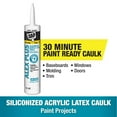 thumbnail image 2 of (2 pack) DAP Alex Plus 10.1 oz White All Purpose Acrylic Latex Caulk Plus Silicone, 2 of 12