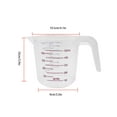 thumbnail image 3 of serony PVC Mesure Tasse Professionnelle Réutilisables Tasses Graduées Manipulées Cuisine Intérieure Restaurant Outils de Laboratoire 500ML, 3 of 4