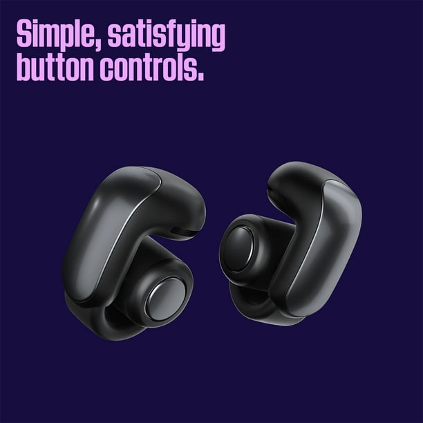 Bose Ultra Open Earbuds, Open Ear Wireless Earbuds, Black
