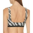 thumbnail image 2 of DKNY Women's Printed Square Neck Bikini Top Swimsuit Black Size Large, 2 of 3