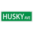 thumbnail image 1 of Plastic Street Signs: HUSKY AVENUE | Dogs, Gifts, Decorations, 1 of 1