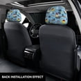 thumbnail image 3 of Kdxio Pirate Marine Animals Pattern Print 2 Piece Car Head Rest Covers Set Auto Front/Rear Seats Headrest Cover Universal Fit Most Cars,Sedan, SUV, 3 of 9