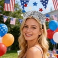 thumbnail image 7 of Patriotic Headband for 4th of July - Independence Day Hair Accessories with Themed Design, Holiday Party Favors and Supplies for Memorial Day and Patriotic Celebrations, I, 8.66 Inch, 3 PCS, 7 of 7
