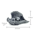 thumbnail image 3 of Cadorn 1 PCS Solar Angel Pet Memorial Tombstone with Solar-Powered Light, Angel Wing Design, Weather-Proof Commemorative Keepsake for Deceased Pets, Backyard Garden Grave Decoration, 3 of 4