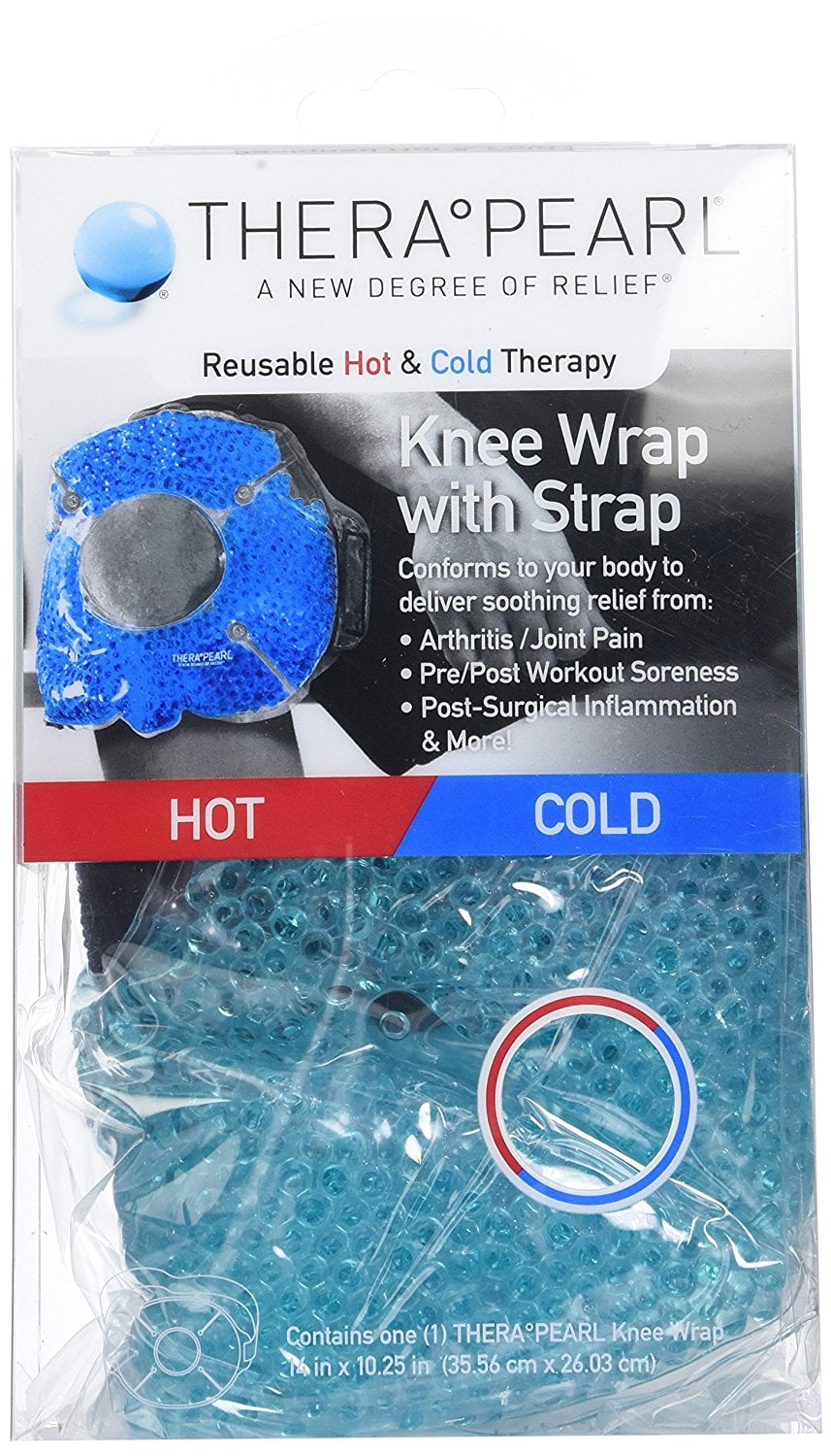 TheraPAQ Ice Packs for Injuries Reusable Version - Adjustable Large 14 x 11 inch Hot and Cold Gel Pack wAdjustable Strap for Hip Shoulder Knee and Ba
