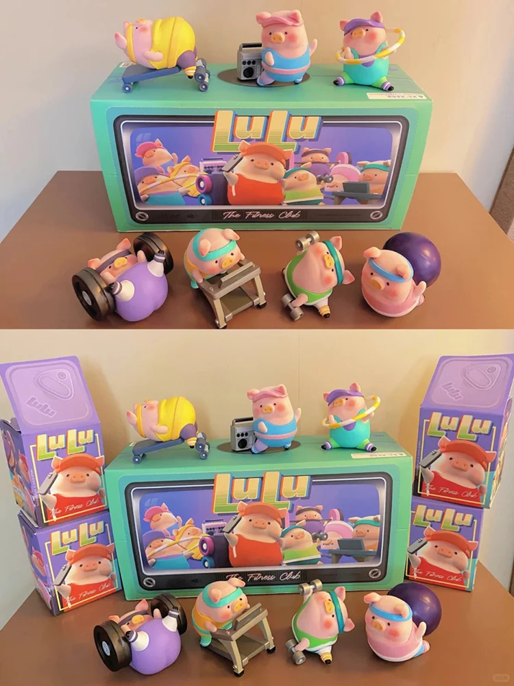 LUlu The Piggy The Fitness Club Series Cute Lulu Pig Figures