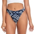 thumbnail image 1 of Balery Dragon Tangas de Algodón para Mujer con Estampado – Ropa Interior Sexy, Transpirable, G-string-3X-Large, 1 of 6