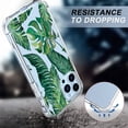 thumbnail image 3 of Jungle Leaves Clear Case for iPhone 11 Pro Max,Aesthetic Art Design Case for Men Women,Unique Soft Transparent TPU Bumper Case Cover, 3 of 4