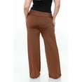 thumbnail image 3 of White Mark Women's Plus Size Solid Palazzo Pants, 3 of 5