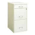 thumbnail image 1 of Space Solutions 3 Drawer Letter Width Vertical File Cabinet with Pencil Drawer, Pearl White, 1 of 5