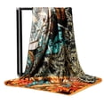 thumbnail image 1 of Bandeau Orange pour Femmes à Moins de 5 $, Foulards à Bandeau en Soie, Foulard Carrée Imprimée Boho, 1 of 5