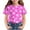 3#Pink, variant on AUNVITO Unisex Kids Casual Dog Paw Print Round Neck Short Sleeve T-Shirt Summer Graphic Tee Playful Style