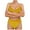 Yellow, variant on Erwazi Women's Velvet Bikini Set Push Up Padded 2 Piece Vacation Beach Swimwear