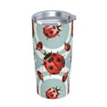 thumbnail image 2 of Kll Insects Stainless Steel Vacuum Insulated Coffee Cup 20 Oz Insulated Travel Mug Water Cup With Leak-Proof Straw Lid & Flip Lid,1 Metal Straws,1 Cleaning Brush, 2 of 8
