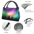thumbnail image 4 of Honeii Northern Lights Print Cooler Bag Insulated, Large Leakproof Soft Sided Portable Cooler Bag,Lunch Box Lunch Bag, 4 of 6
