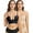 1-Black+Nude, variant on Low Back Bras for Women Deep U Plunge Backless Bras Seamless Halter Bras Wire Lifting Low Cut Bra